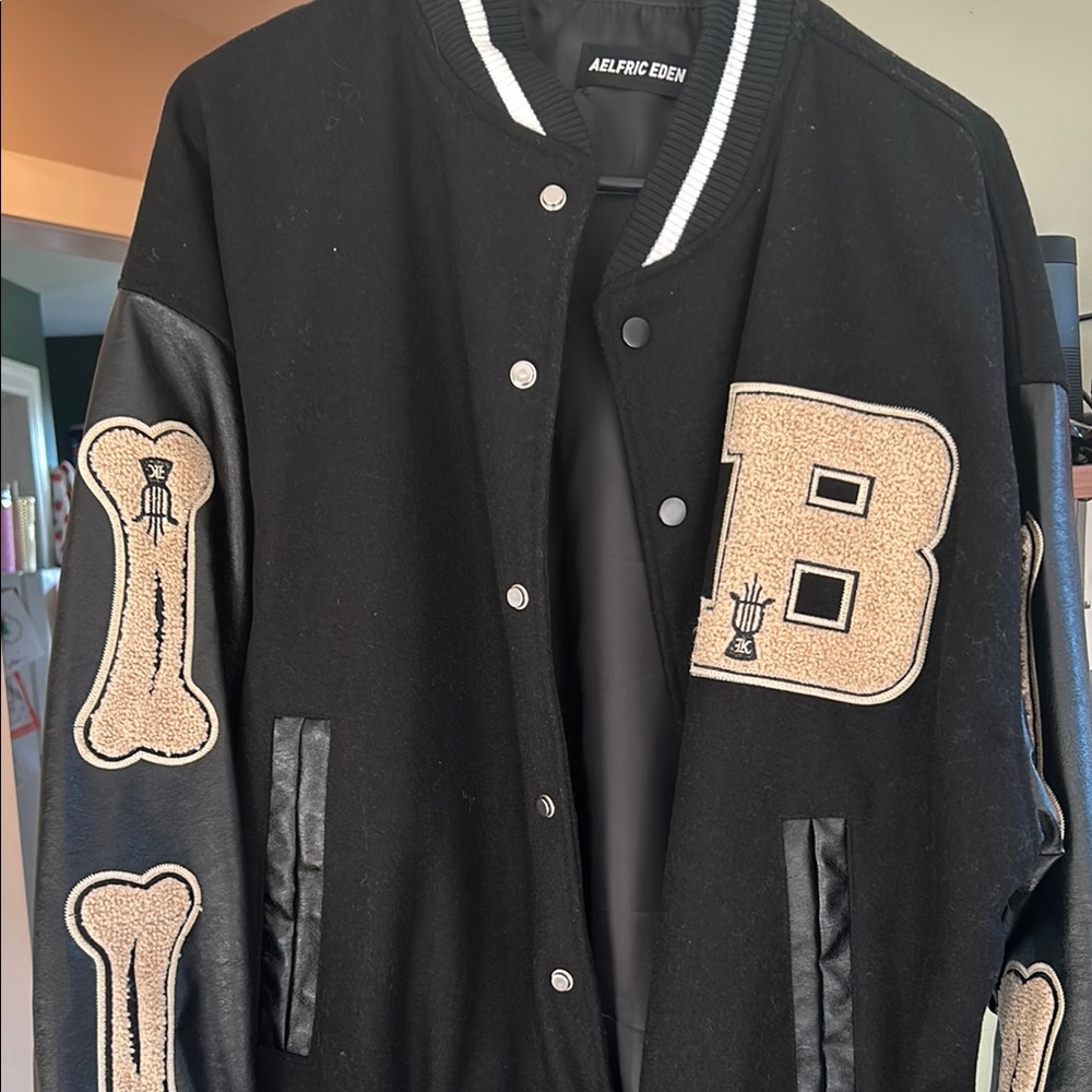 Aelfric Eden Black Varsity Jacket - image 1